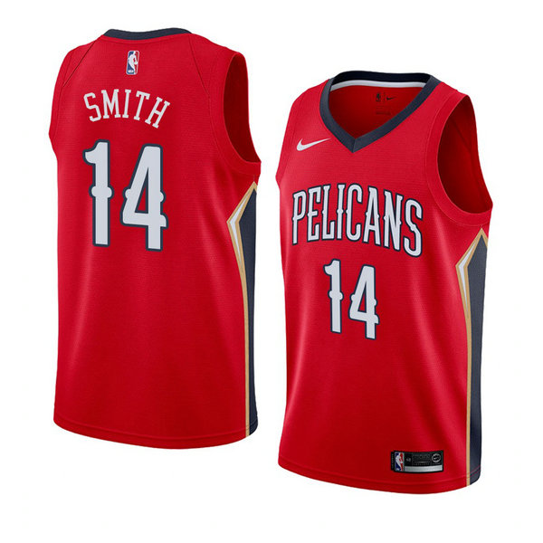 Camiseta baloncesto Jason Smith 14 Statement 2018 Rojo New Orleans Pelicans Hombre