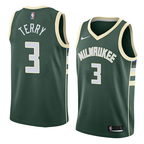 Camiseta baloncesto Jason Terry 3 Icon 2018 Verde Milwaukee Bucks Hombre