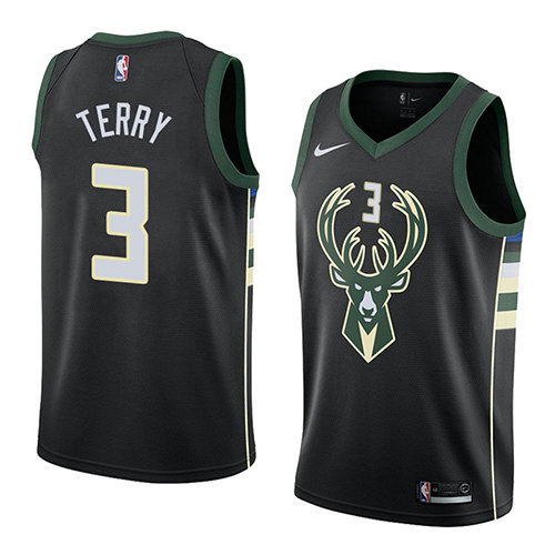 Camiseta baloncesto Jason Terry 3 Statement 2018 Negro Milwaukee Bucks Hombre