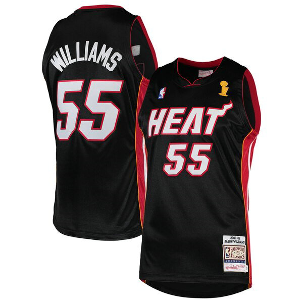Camiseta baloncesto Jason Williams 55 2005-2006 Negro Miami Heat Hombre