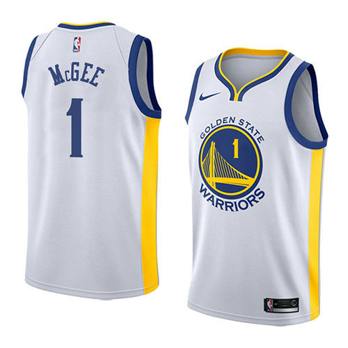 Camiseta baloncesto Javale Mcgee 1 Association 2018 Blanco Golden State Warriors Hombre