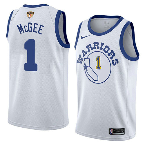 Camiseta baloncesto Javale Mcgee 1 Classic 2017-18 Blanco Golden State Warriors Hombre