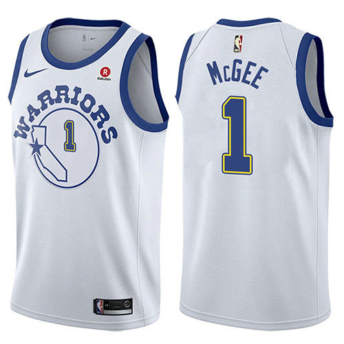 Camiseta baloncesto Javale Mcgee 1 Hardwood Classic 2017-18 Blanco Golden State Warriors Hombre