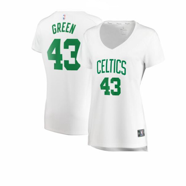 Camiseta baloncesto Javonte Green 43 association edition Blanco Boston Celtics Mujer
