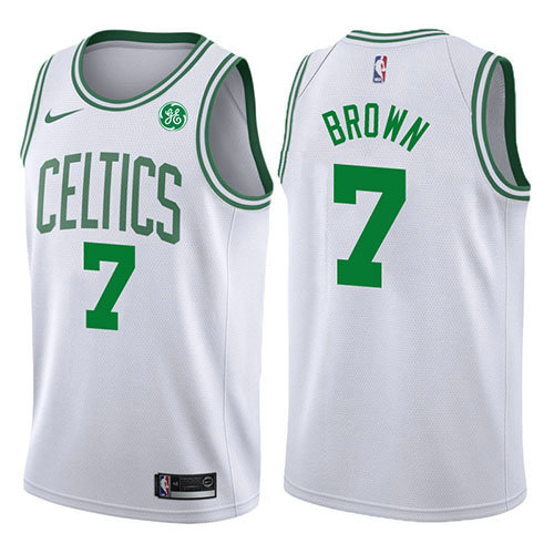 Camiseta baloncesto Jaylen Brown 7 2017-18 Blanco Boston Celtics Hombre