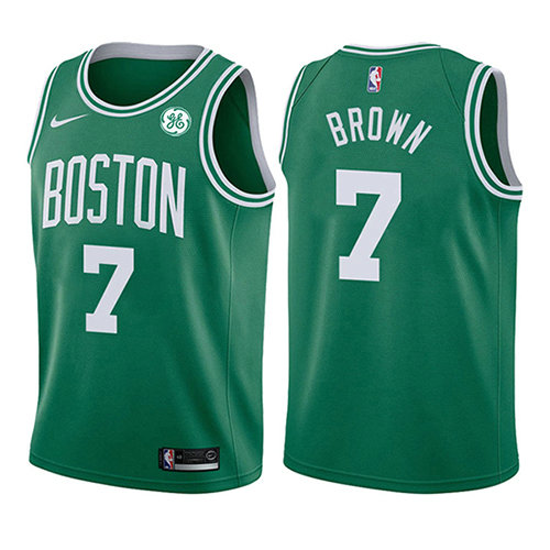 Camiseta baloncesto Jaylen Brown 7 Icon 2017-18 Verde Boston Celtics Nino