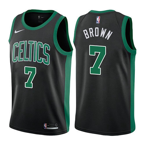Camiseta baloncesto Jaylen Brown 7 Statement 2017-18 Negro Boston Celtics Hombre