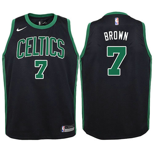 Camiseta baloncesto Jaylen Brown 7 Statement 2017-18 Negro Boston Celtics Nino