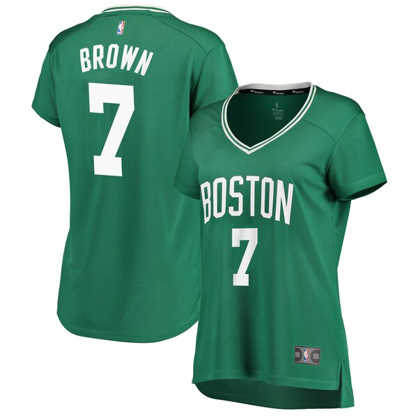 Camiseta baloncesto Jaylen Brown 7 icon edition Verde Boston Celtics Mujer