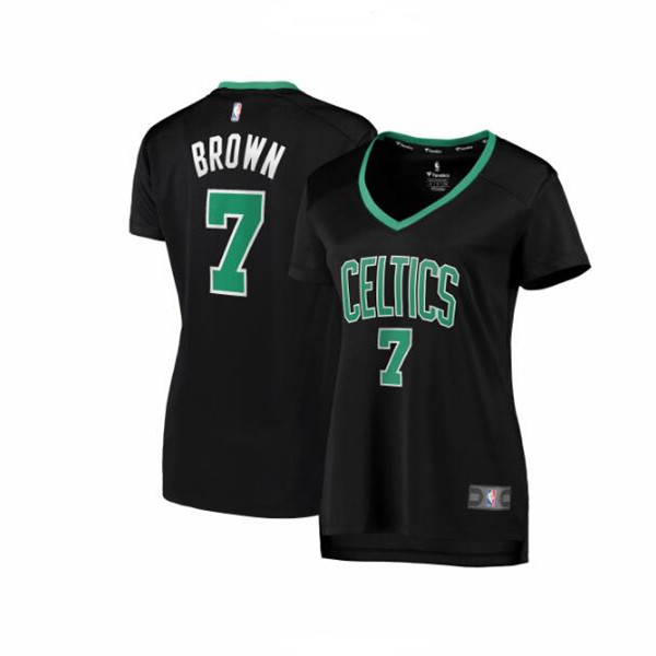 Camiseta baloncesto Jaylen Brown 7 statement edition Negro Boston Celtics Mujer