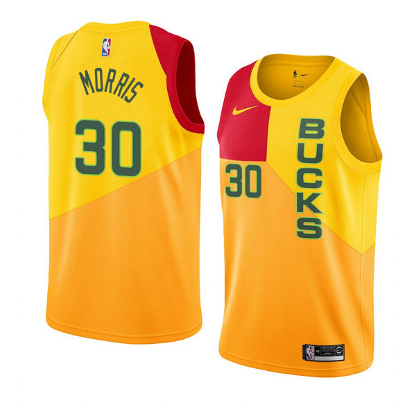 Camiseta baloncesto Jaylen Morris 30 Ciudad 2018-19 Amarillo Milwaukee Bucks Hombre