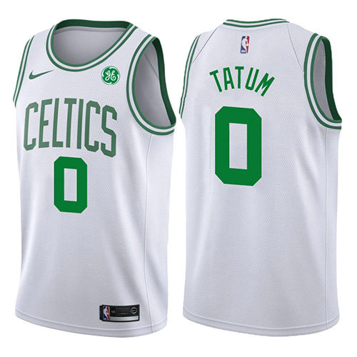 Camiseta baloncesto Jayson Tatum 0 2017-18 Blanco Boston Celtics Hombre