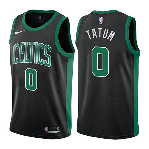 Camiseta baloncesto Jayson Tatum 0 2017-18 Negro Boston Celtics Hombre