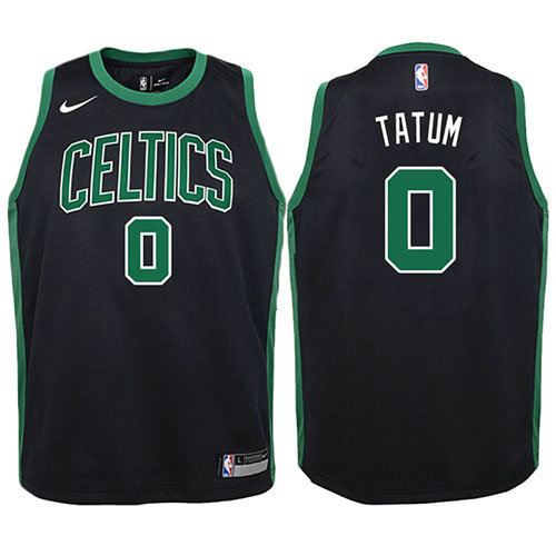 Camiseta baloncesto Jayson Tatum 0 2017-18 Negro Boston Celtics Nino