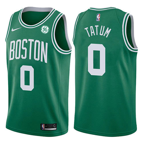 Camiseta baloncesto Jayson Tatum 0 2017-18 Verde Boston Celtics Hombre