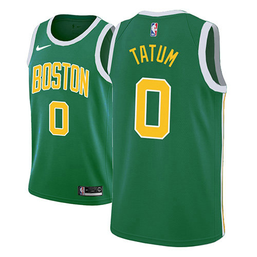 Camiseta baloncesto Jayson Tatum 0 Earned 2018-19 Verde Boston Celtics Hombre