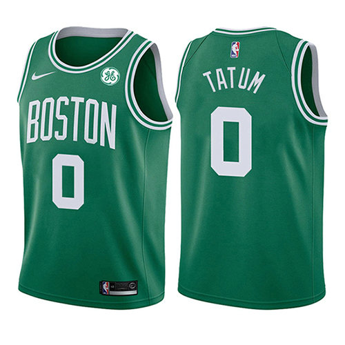 Camiseta baloncesto Jayson Tatum 0 Icon 2017-18 Verde Boston Celtics Nino