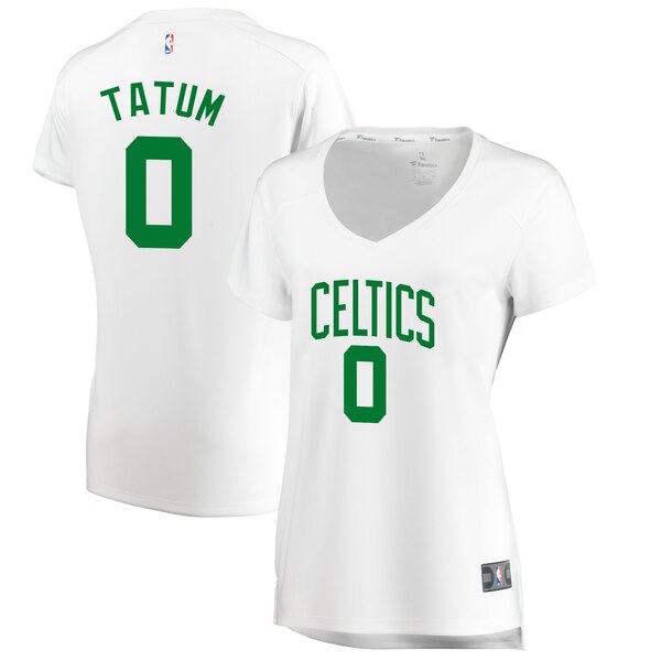 Camiseta baloncesto Jayson Tatum 0 association edition Blanco Boston Celtics Mujer