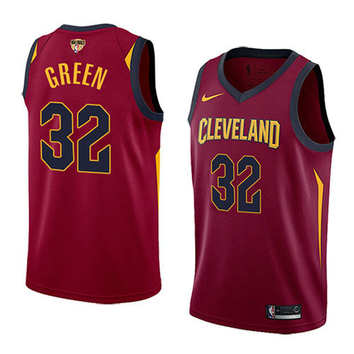 Camiseta baloncesto Jeff Green 32 Icon 2017-18 Finals Bound Rojo Cleveland Cavaliers Hombre