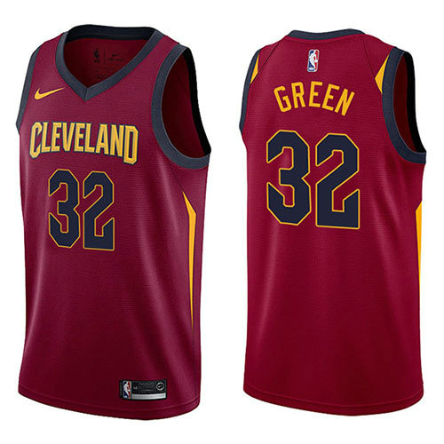 Camiseta baloncesto Jeff Green 32 Swingman Icon 2017-18 Rojo Cleveland Cavaliers Hombre