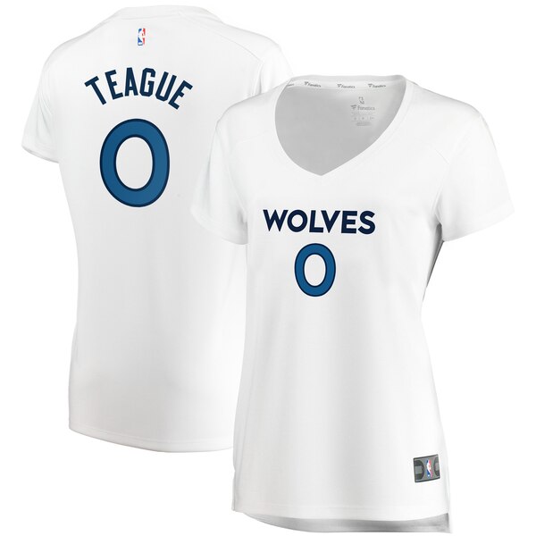 Camiseta baloncesto Jeff Teague 0 association edition Blanco Minnesota Timberwolves Mujer
