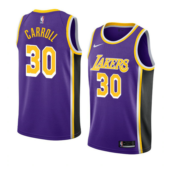 Camiseta baloncesto Jeffrey Carroll 30 Statement 2018-19 P鐓pura Los Angeles Lakers Hombre