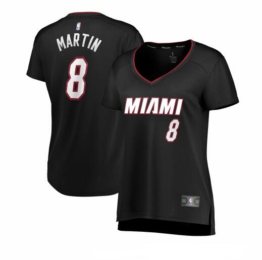 Camiseta baloncesto Jeremiah Martin 8 icon edition Negro Miami Heat Mujer