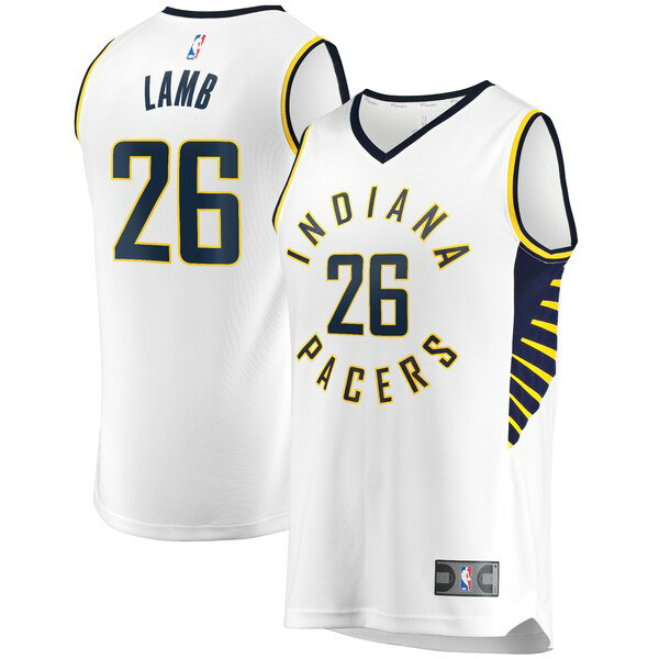 Camiseta baloncesto Jeremy Lamb 26 Association Edition Blanco Indiana Pacers Hombre