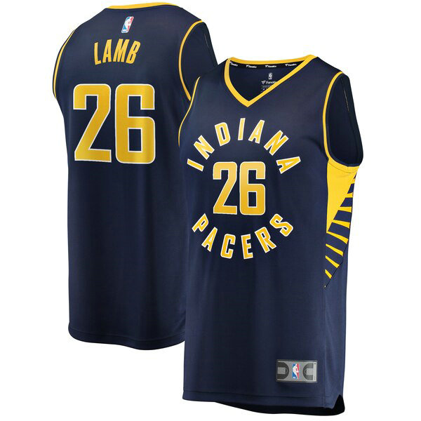 Camiseta baloncesto Jeremy Lamb 26 Icon Edition Armada Indiana Pacers Hombre