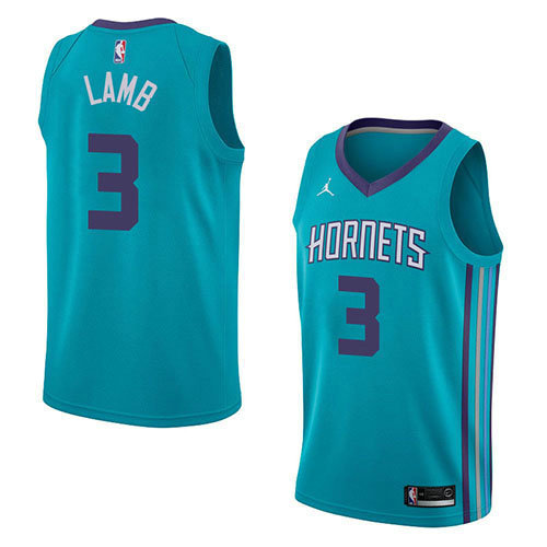 Camiseta baloncesto Jeremy Lamb 3 Icon 2018 Verde Charlotte Hornets Hombre