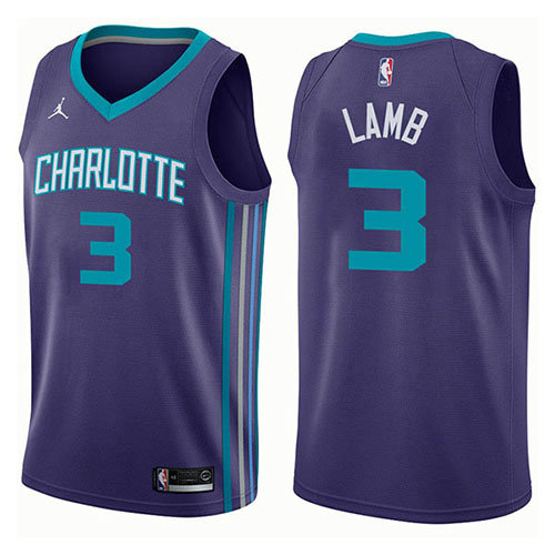 Camiseta baloncesto Jeremy Lamb 3 Statement 2017-18 P鐓pura Charlotte Hornets Hombre