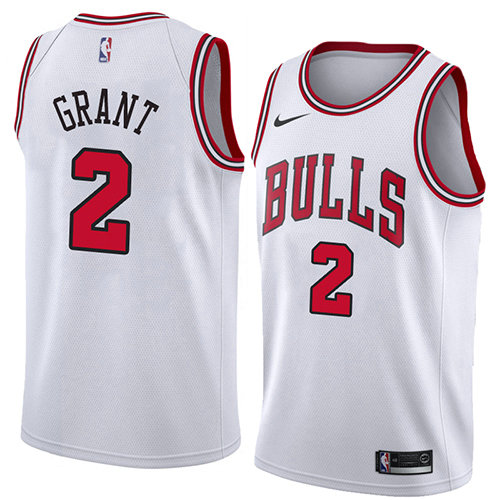 Camiseta baloncesto Jerian Grant 2 Association 2018 Blanco Chicago Bulls Hombre