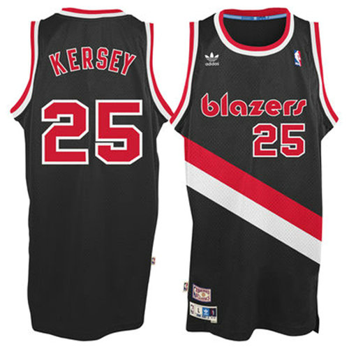 Camiseta baloncesto Jerome Kersey 25 Retro Negro Portland Trail Blazers Hombre