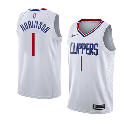 Camiseta baloncesto Jerome Robinson 1 Association 2018 Blanco Los Angeles Clippers Hombre