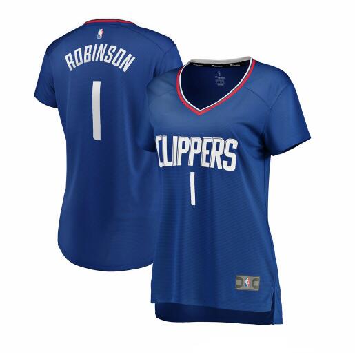 Camiseta baloncesto Jerome Robinson 1 icon edition Azul Los Angeles Clippers Mujer