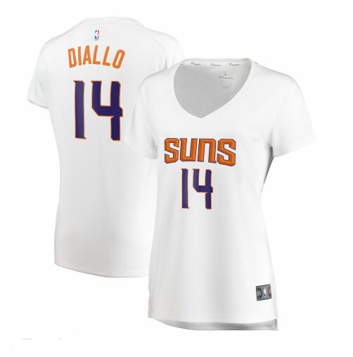 Camiseta baloncesto Jevon Carter 14 association edition Blanco Phoenix Suns Mujer