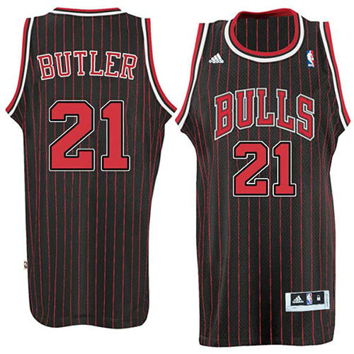 Camiseta baloncesto Jimmy Butler 21 Retro Negro Chicago Bulls Hombre
