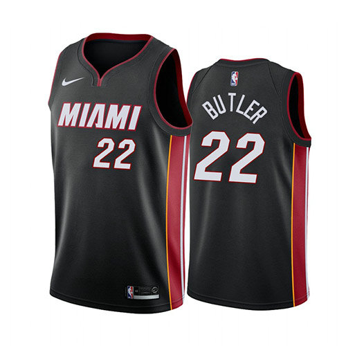Camiseta baloncesto Jimmy Butler 22 Icon 2018 Negro Miami Heat Hombre