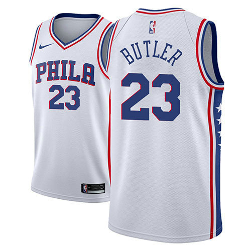 Camiseta baloncesto Jimmy Butler 23 Association 2018-19 Blanco Philadelphia 76ers Hombre