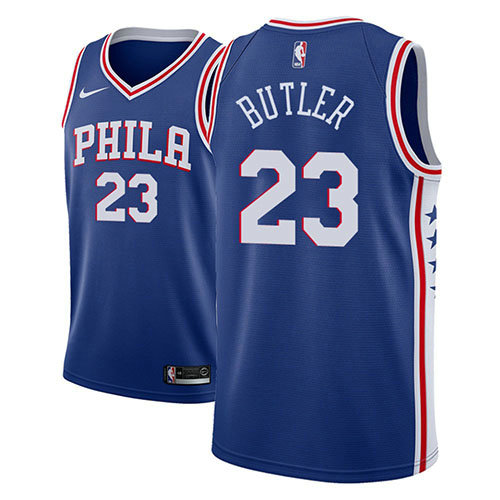 Camiseta baloncesto Jimmy Butler 23 Icon 2018-19 Azul Philadelphia 76ers Hombre