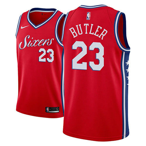 Camiseta baloncesto Jimmy Butler 23 Statement 2018-19 Rojo Philadelphia 76ers Hombre
