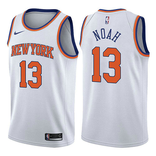 Camiseta baloncesto Joakim Noah 13 Association 2017-18 Blanco New York Knicks Hombre
