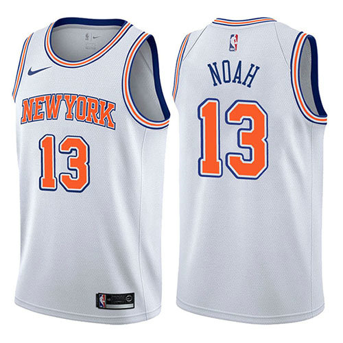 Camiseta baloncesto Joakim Noah 13 Statement 2017-18 Blanco New York Knicks Hombre