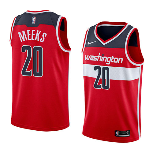 Camiseta baloncesto Jodie Meeks 20 Icon 2018 Rojo Washington Wizards Hombre
