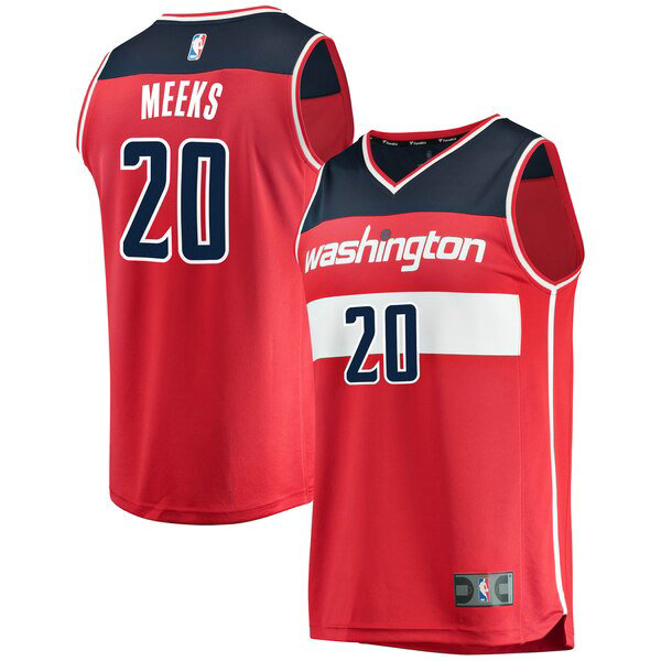 Camiseta baloncesto Jodie Meeks 20 Icon Edition Rojo Washington Wizards Hombre