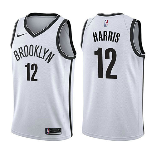 Camiseta baloncesto Joe Harris 12 Association 2017-18 Blanco Brooklyn Nets Hombre