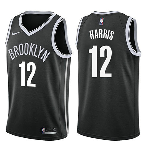 Camiseta baloncesto Joe Harris 12 Icon 2017-18 Negro Brooklyn Nets Hombre