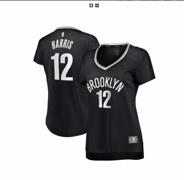 Camiseta baloncesto Joe Harris 12 icon edition Negro Brooklyn Nets Mujer