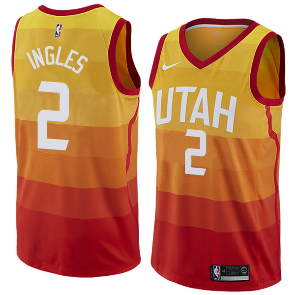Camiseta baloncesto Joe Ingles 2 Ciudad 2018 Amarillo Utah Jazz Hombre