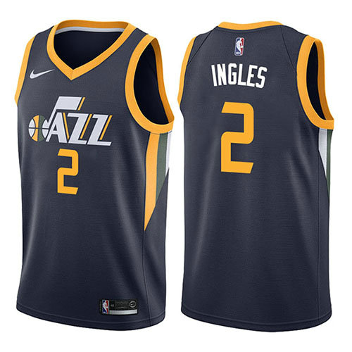 Camiseta baloncesto Joe Ingles 2 Icon 2017-18 Azul Utah Jazz Hombre